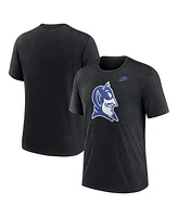 Nike Men's Heather Black Duke Blue Devils Blitz Evergreen Legacy Primary Tri-Blend T-Shirt