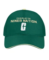 Colosseum Men's Green Charlotte 49ers Wyatt Primary Team Trucker Adjustable Hat