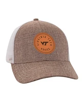 Ahead Men's Tan/White Virginia Tech Hokies Pregame Adjustable Hat