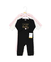 Hudson Baby Baby Girls Cotton Coveralls Daddy