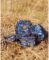 Deux par Deux Boy Drawstring Bag Navy Printed Mountains Animals - Toddler|Child