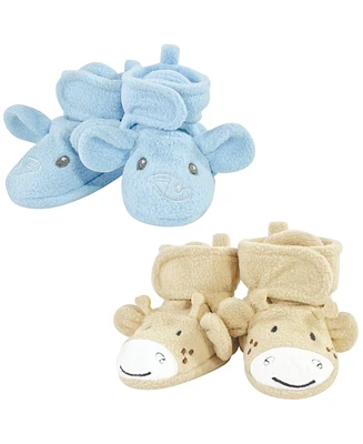 Hudson Baby Boys Cozy Fleece Booties, Months