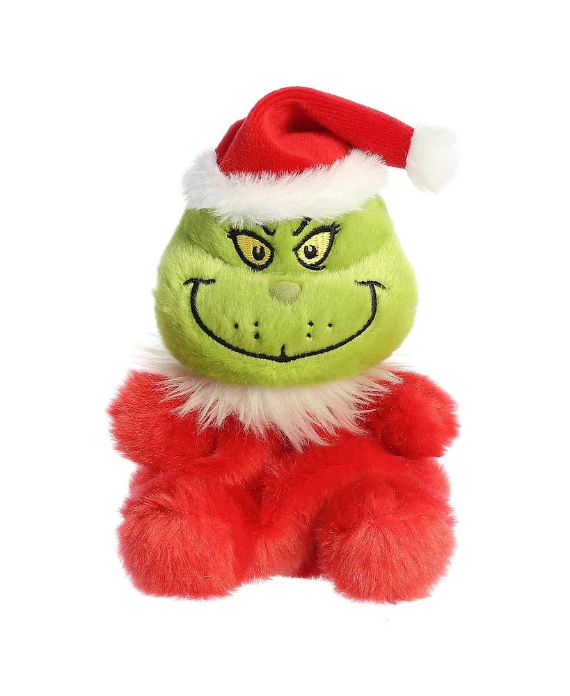 Aurora Mini Palm Pals Santa Grinch Dr. Seuss Whimsical Plush Toy Red 5"