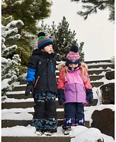 Deux par Toddler Boys Two Piece Snowsuit Black Printed Dinos