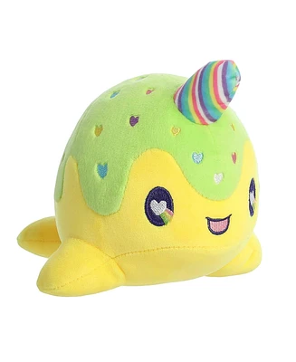 Aurora Small Neon Lollipop Nomwhal Tasty Peach Enchanting Plush Toy Yellow 7"