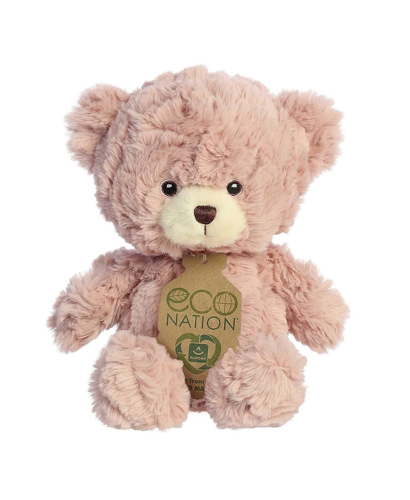 Aurora Small Betsy Bear Eco Nation Eco-Friendly Plush Toy Pink 8.5"