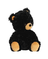 Aurora Large Black Bear Cub Snuggly Plush Toy Black 13"