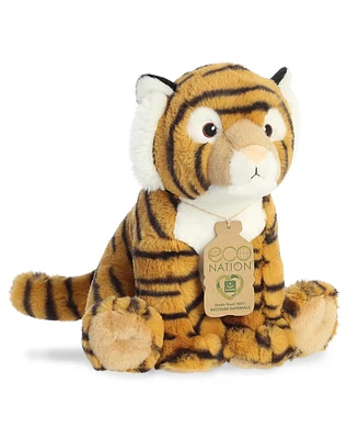 Aurora Medium Tiger Eco Nation Eco-Friendly Plush Toy Brown 10"