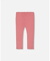 Deux par Deux Big Girls Super Soft Brushed Rib Leggings Light Pink