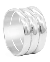 Devata Hammer Band Ring in Sterling Silver