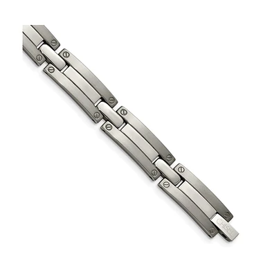 Chisel Titanium Brushed and Polished Bracelet