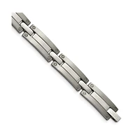 Chisel Titanium Brushed and Polished Bracelet