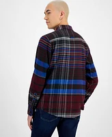 Sun + Stone Men's Olly Plaid Flannel Shirt, Created for Macy's