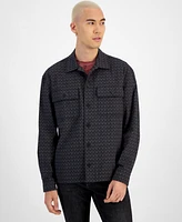 Sun + Stone Men's Theo Jacquard Overshirt, Created for Macy's