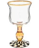 Mackenzie-Childs Courtly Check Wine Glass