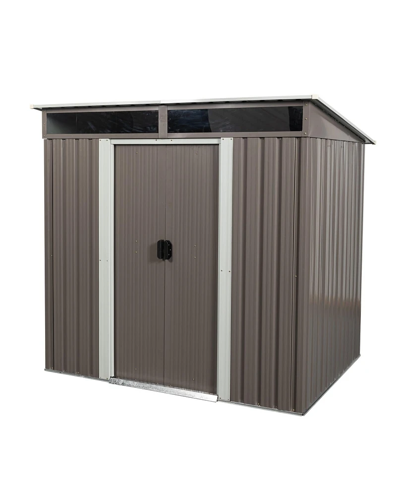 Mondawe 6ft x 4ft Outdoor Metal Storage Shed