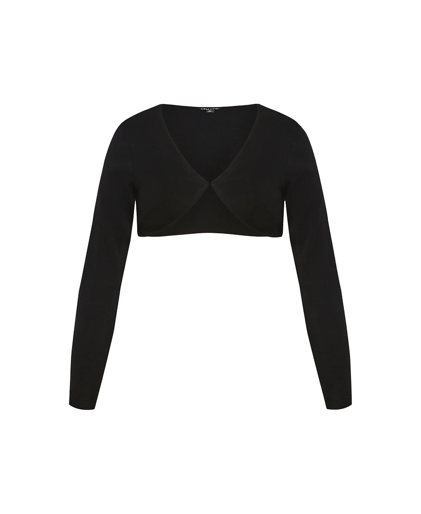 City Chic Women's Belle Knit Bolero Cardigan