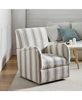 Hulala Home Pancy Transitional Swivel Armchair with 360-Degree