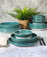 Gibson Elite Clarina Stoneware 16 Pc. Dinnerware Set, Service for 4
