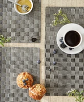 Design Imports Basketweave Woven Placemat Set of 4