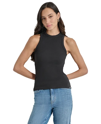 Dkny Jeans Women's Cutaway Crewneck Tank