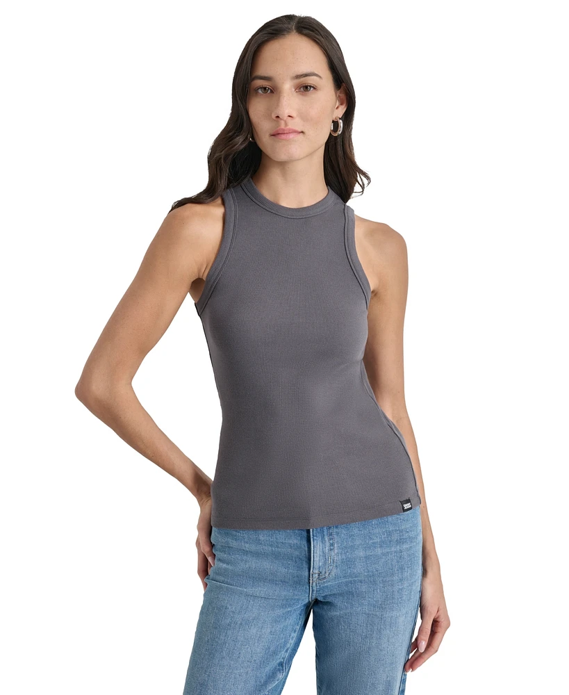 Dkny Jeans Women's Cutaway Crewneck Tank