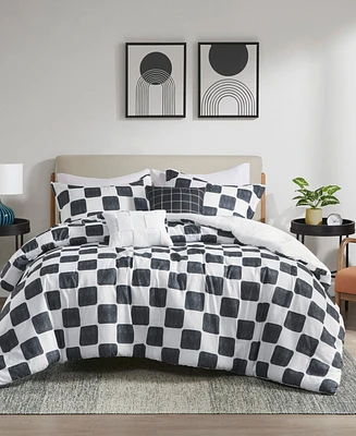 Intelligent Design Miley Checkered 5-Pc. Comforter Set, Full/Queen