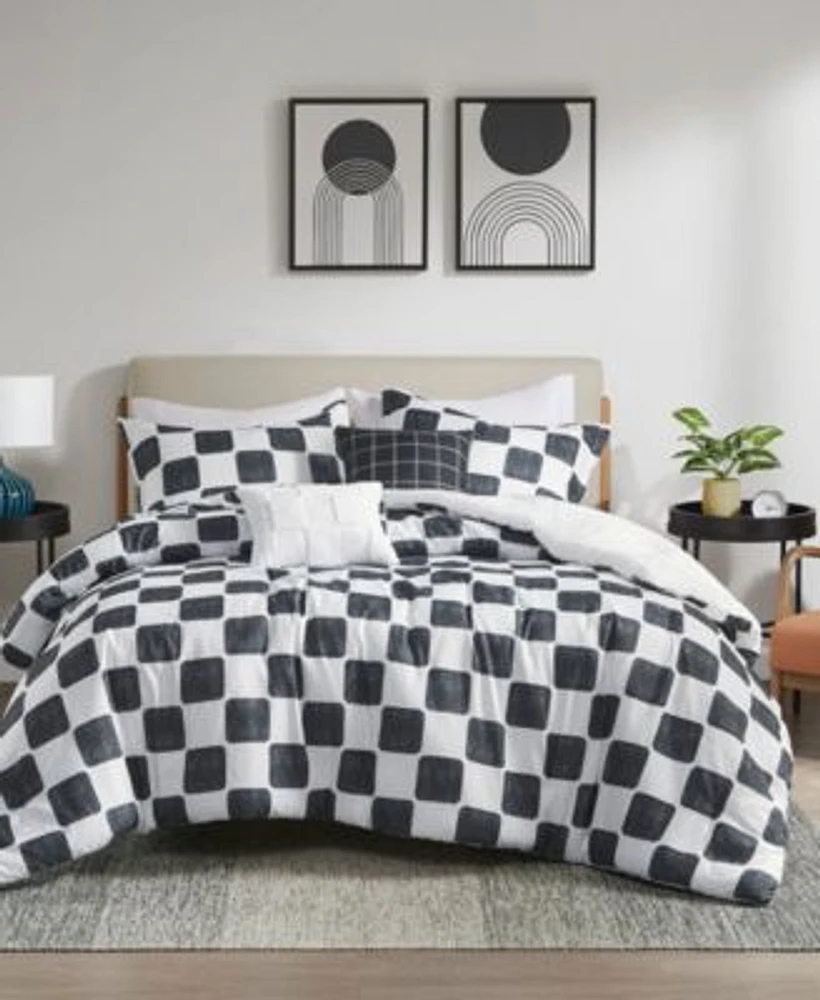 Intelligent Design Miley Checkered Comforter Sets