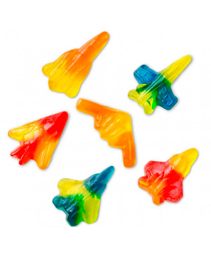 Beulah's Candyland Gummi Jet Fighters, 5 Pound Bag, 250 Pieces of Candy, Gummy Airplanes, Bulk Candy - Assorted Pre