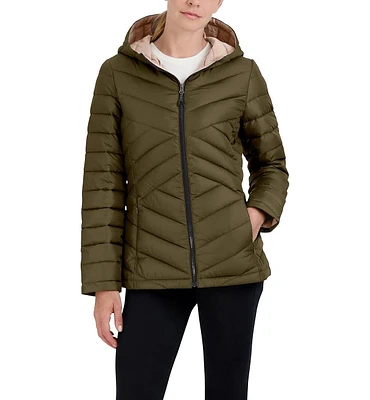 Hfx Women's Lightweight Packable Quilted Puffer Jacket