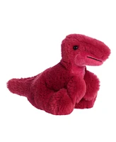 Aurora Small Velociraptor Mini Flopsie Adorable Plush Toy Red 8"