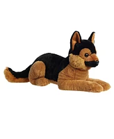 Aurora Large German Shepherd Super Flopsie Adorable Plush Toy Black 28"