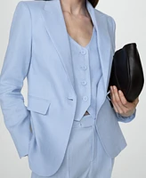 Mango Women's 100% Linen Suit Blazer