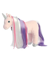 Aurora Medium Mane Event Starlight Unicorn Breyer Exquisite Plush Toy Pink 12"