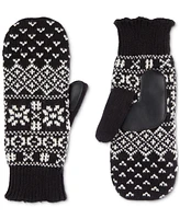 Isotoner Signature Nordic Fair Isle Water Repellent Knit Mittens