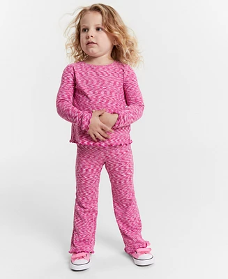 Epic Threads Toddler Girls Space-Dyed Flared Leggings, Created for Macy's