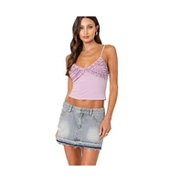 Edikted Women's Veda Ruffled Tank Top