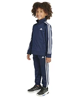 adidas Little Boys Tricot Jacket and Jogger Pants, 2-Piece Set