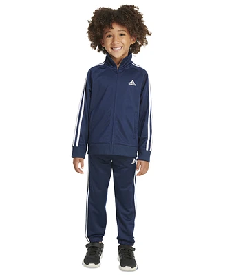 adidas Little Boys Tricot Jacket and Jogger Pants, 2-Piece Set