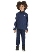 adidas Little Boys Tricot Jacket and Jogger Pants, 2-Piece Set