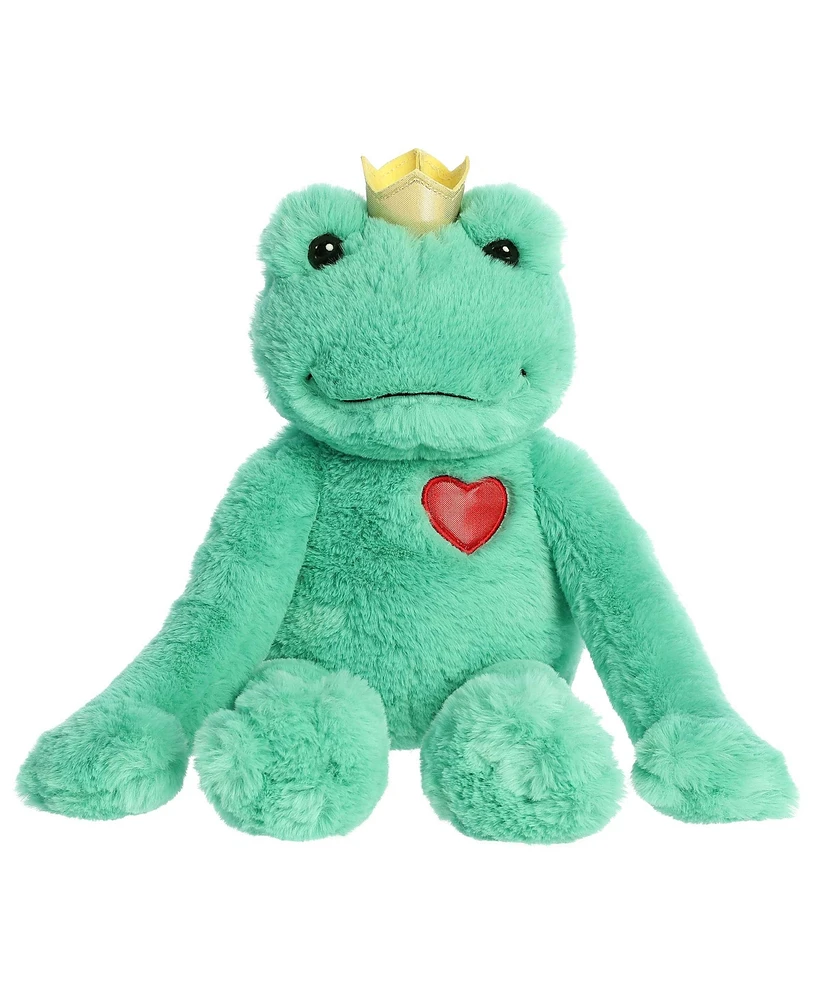 Aurora Large Frog Prince Valentine Heartwarming Plush Toy Green 18"