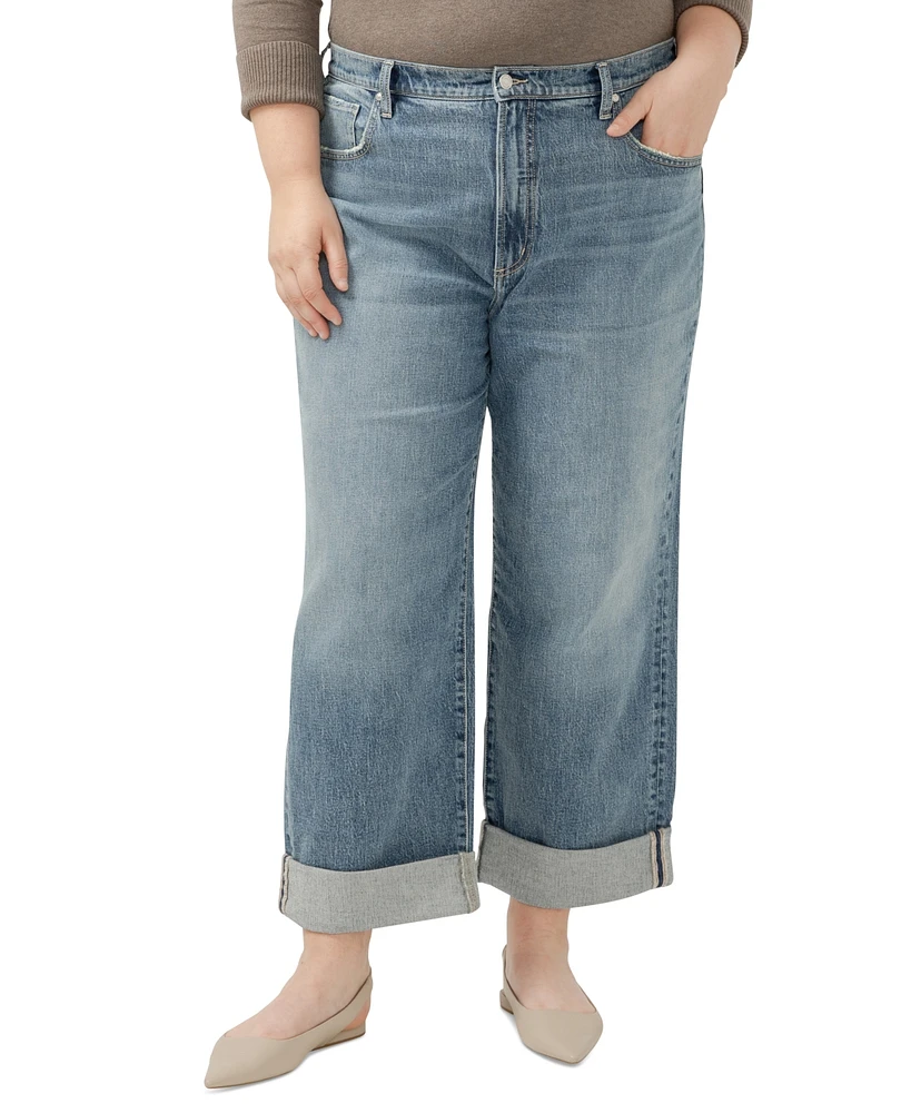 Silver Jeans Co. Plus '90s Baggy Mid-Rise Wide-Leg