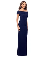 Xscape Women's Embellished Off-The-Shoulder Gown