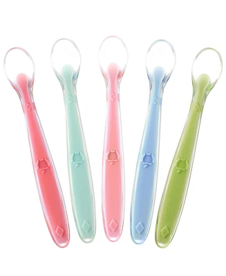 Sperric Baby Best Baby Spoons First Stage 4 Months, Soft Food Grade Silicone, Baby Spoon Self Feeding Spoons First Stage Spoons, Baby Utensils Trainin