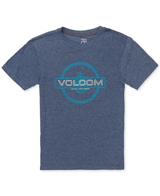 Volcom Big Boys Liner Time Graphic Short-Sleeve Cotton T-Shirt