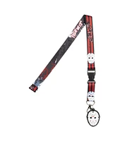 Friday The 13th Lanyard w/ Jason Mask Rubber Charm