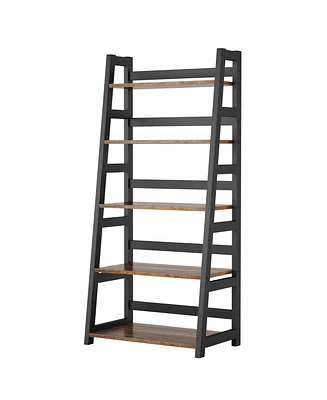 Tribesigns 5-Tier Bookshelf Modern Bookcase, 5 Shelf Ladder Shelf Book Storage Shelf Organizer for Living Room, Home Office