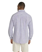 Johnny Bigg Big & Tall Holiday Stripe Linen Shirt