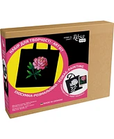 Rosa ROSATalent: Eco-Friendly Cotton Ecobag Coloring Kit – Tender eony (220 Gsm, 38x42 cm)