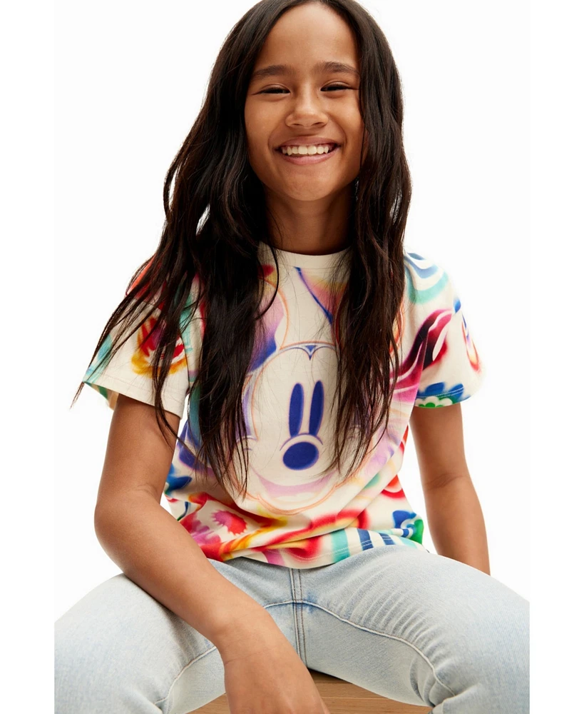 Desigual Girls Girls's Multicolour Mickey Mouse T-shirt